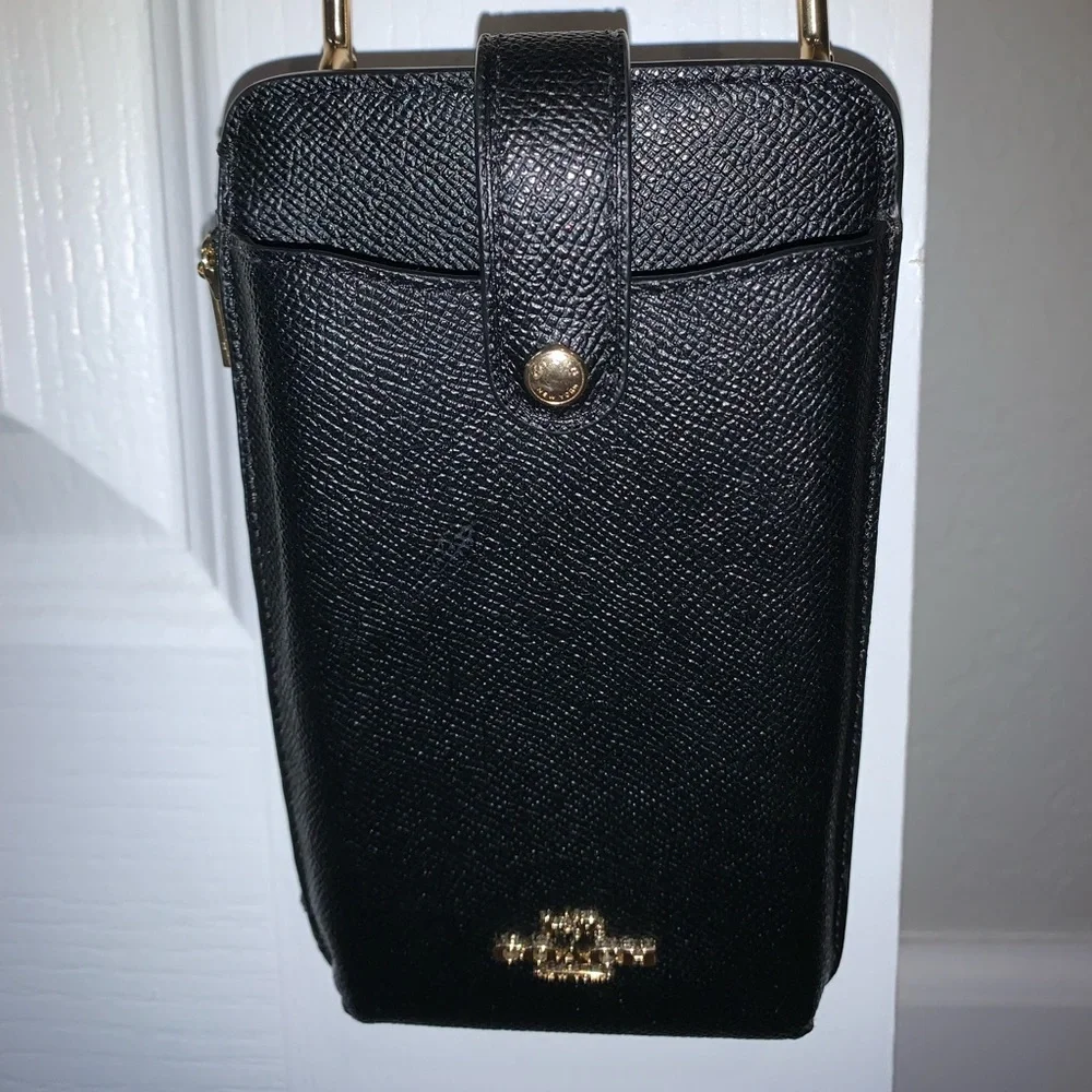 Coach Crossbody Black Phone Case - Picture 1 of 12